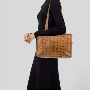 MCM Cognac Visetos VTG Germany Shoulder Bag